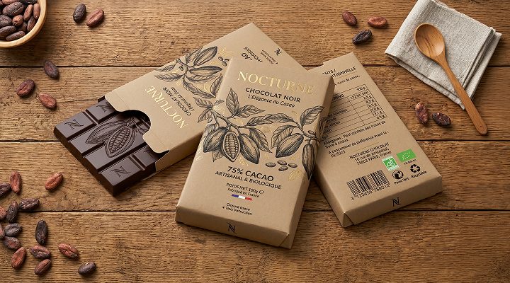 Après — Transformer une création packaging à plat en rendu réaliste